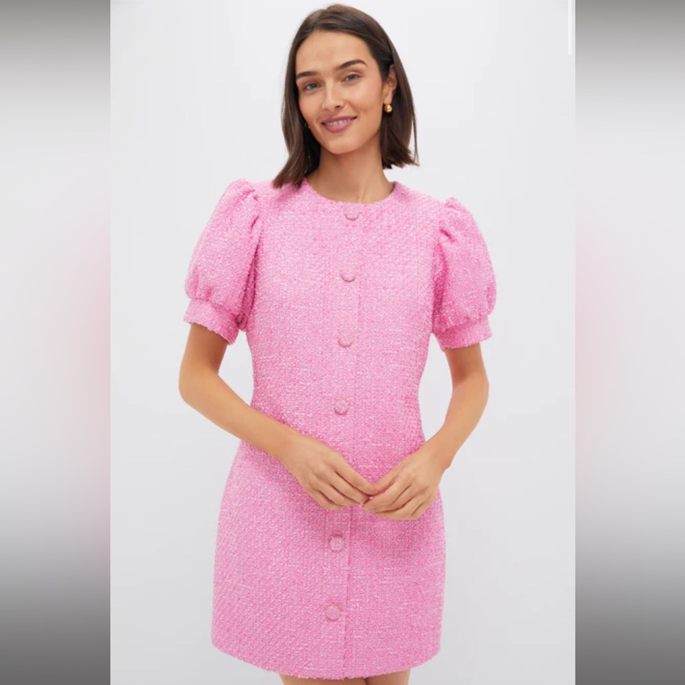 NWT Pink Tweed Kit Mini Dress Hyacinth House MEDIUM
